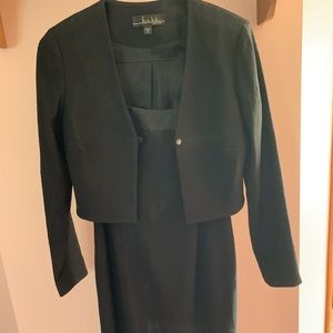 Nicole Miller little black dress with jacket